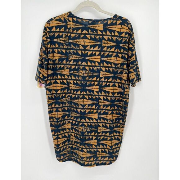 LuLaRoe Irma Tunic Top Womens Size XXS Colorblock Abstract Lot of 2 New - Picture 3 of 9